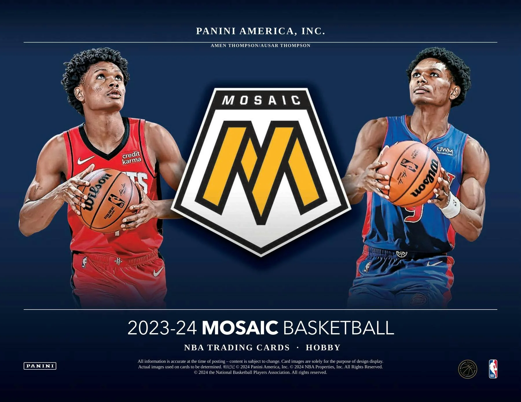 2023-24 Panini Mosaic Basketball Hobby Box - Image 3