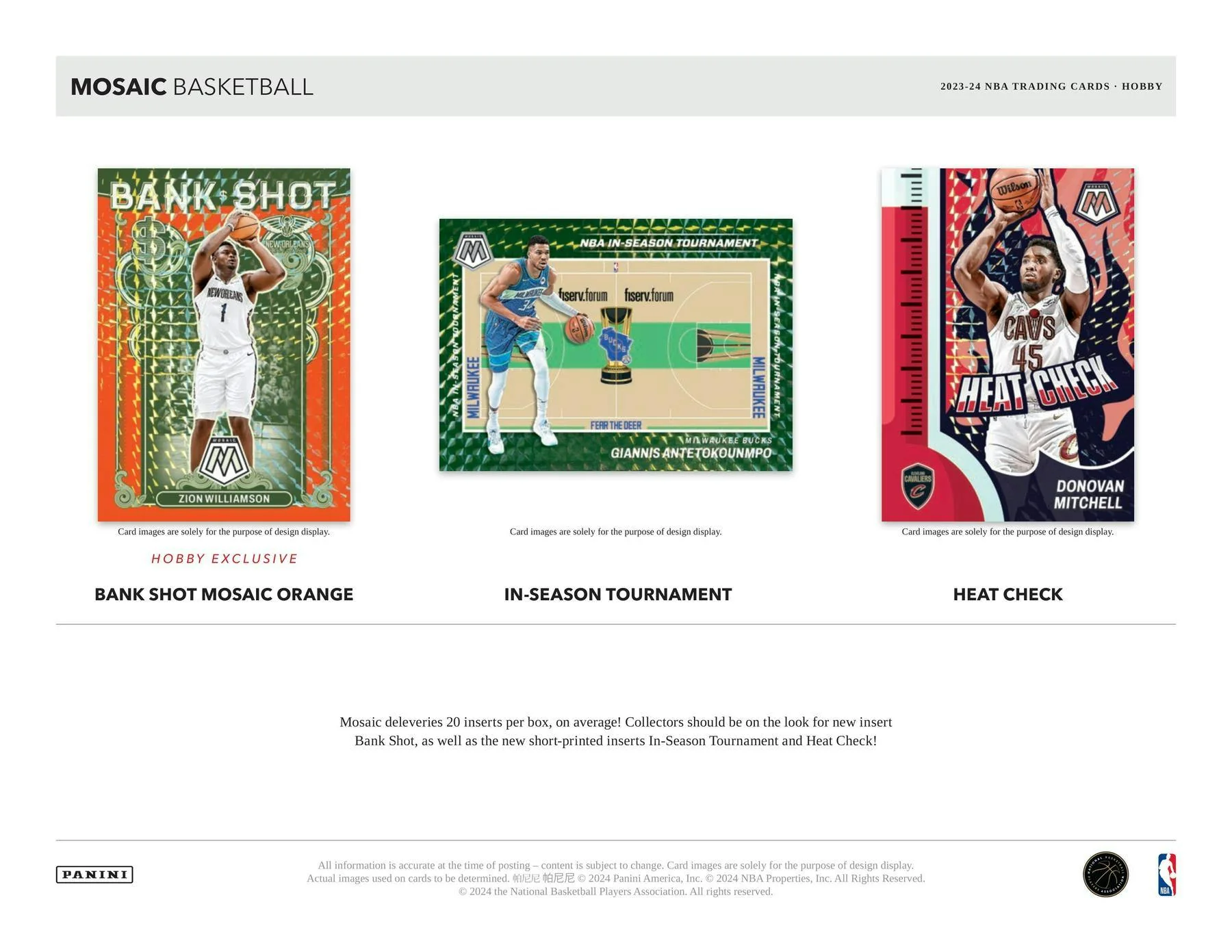 2023-24 Panini Mosaic Basketball Hobby Box - Image 6