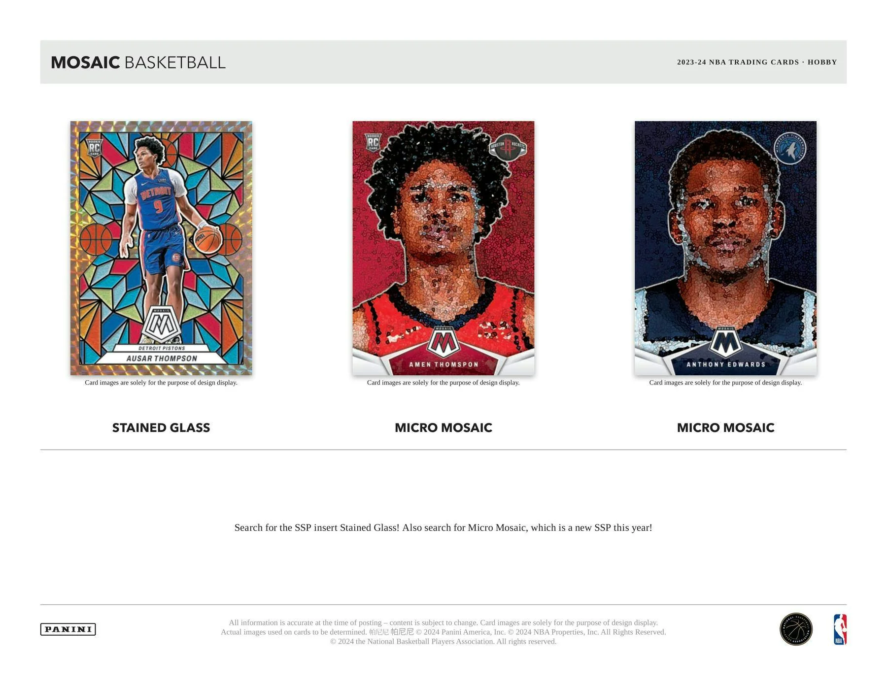 2023-24 Panini Mosaic Basketball Hobby Box - Image 7