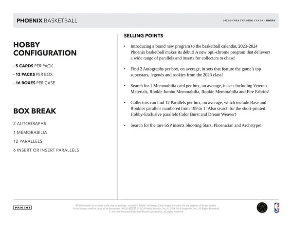 2023-24 Panini Phoenix Basketball Hobby Box - Image 6