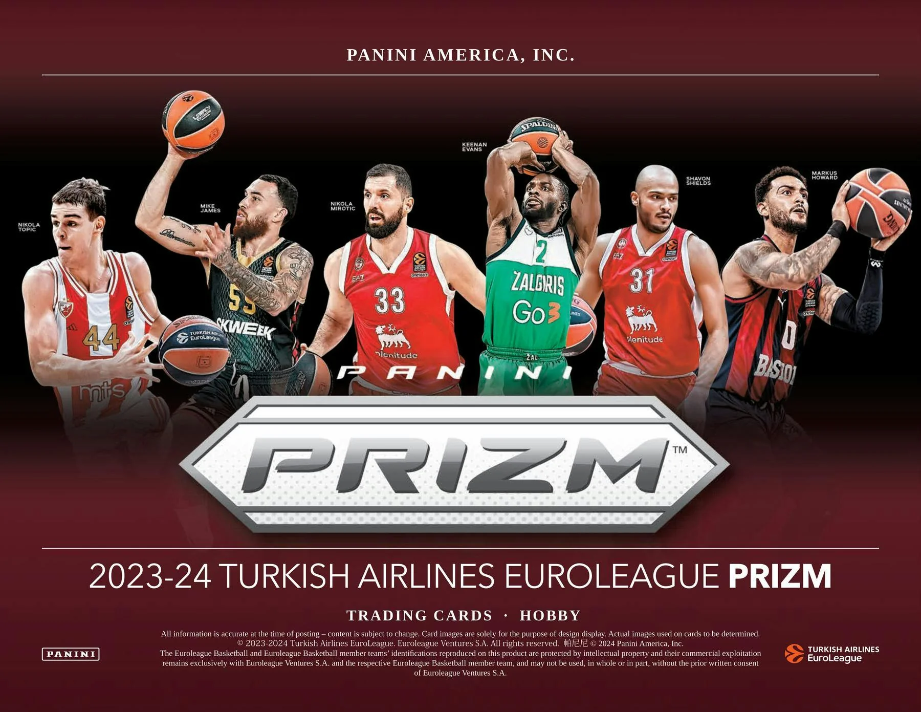 2023-24 Panini Prizm Turkish Airlines EuroLeague Basketball Hobby Box - Image 2