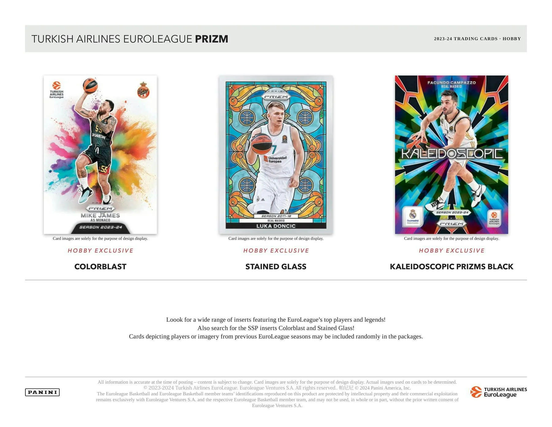 2023-24 Panini Prizm Turkish Airlines EuroLeague Basketball Hobby Box - Image 5