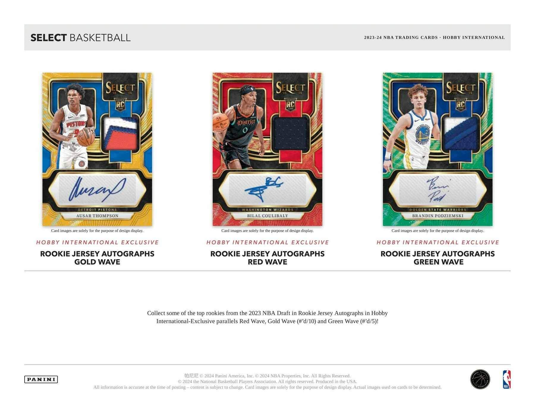2023-24 Panini Select Basketball International Hobby Box - Image 5