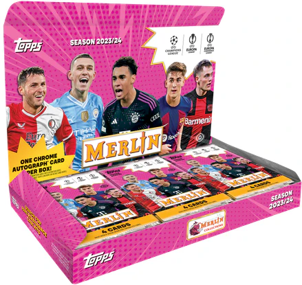 2023-24 Topps Chrome Merlin UEFA Champions League Hobby Box - Image 2