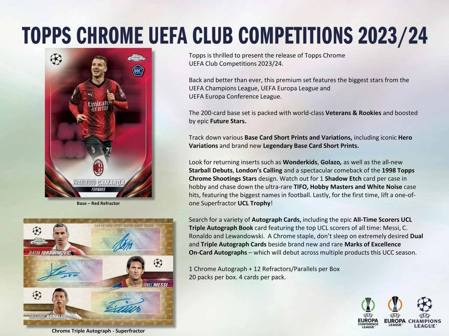 2023-24 Topps Chrome UEFA Club Competitions Hobby Box - Image 5