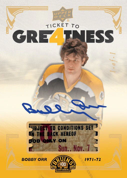 2023-24 Upper Deck Boston Bruins Centennial Hockey Hobby Tin Case (Case of 12 boxes) - Image 5