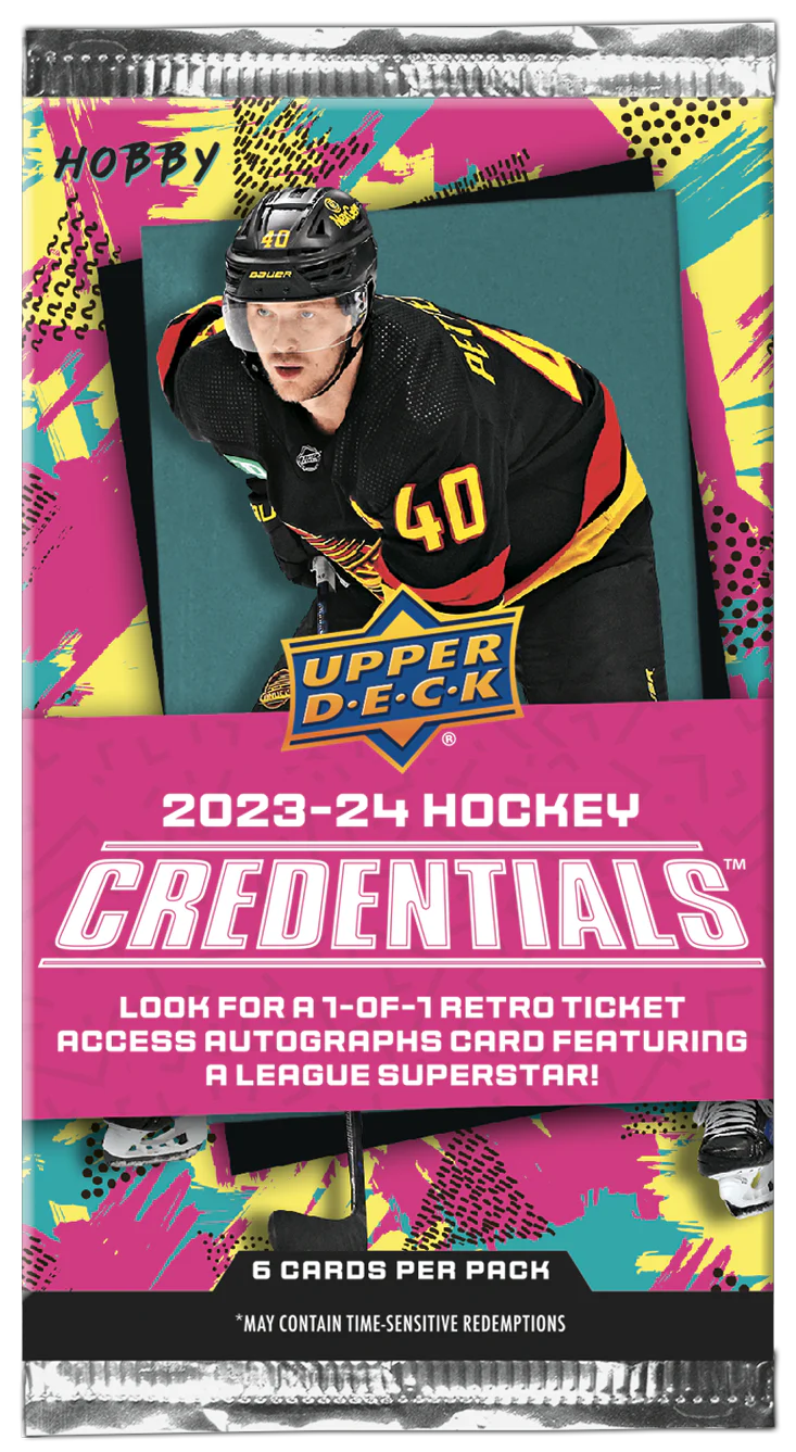 2023-24 Upper Deck Credentials Hockey Hobby Box - Image 2