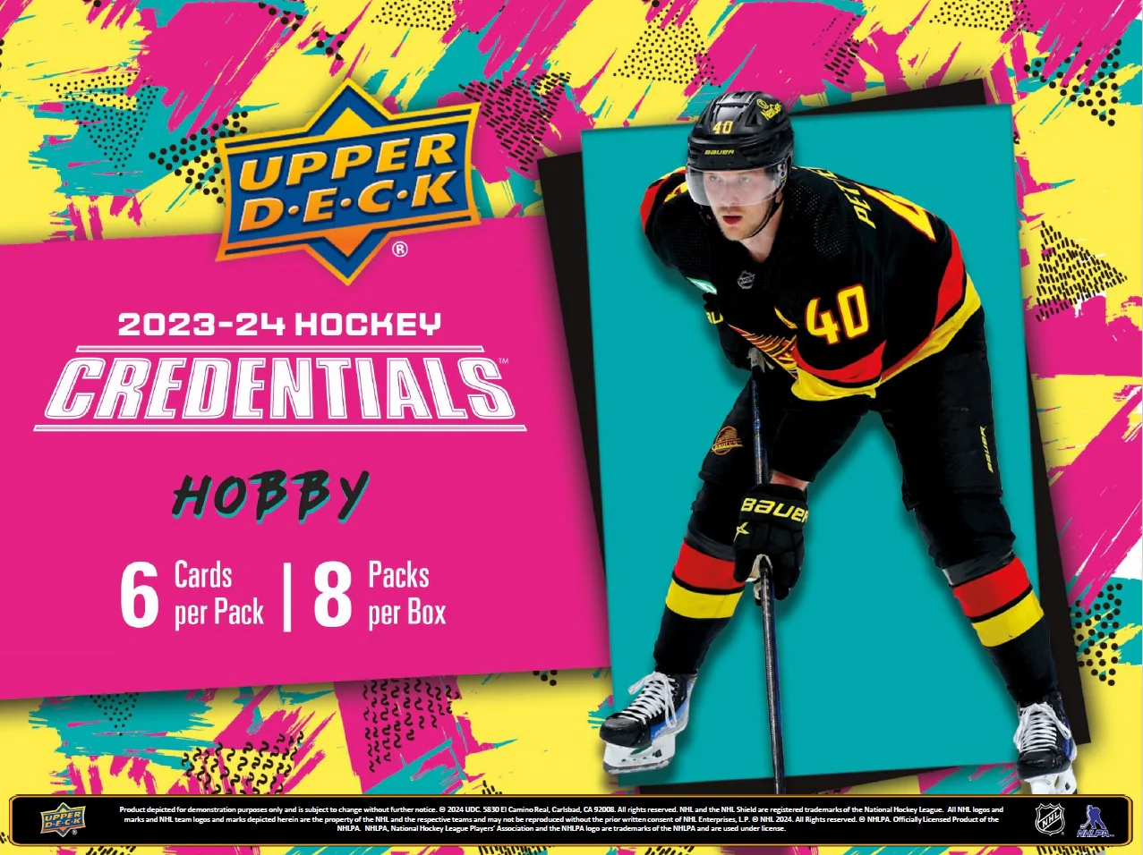 2023-24 Upper Deck Credentials Hockey Hobby Box - Image 7
