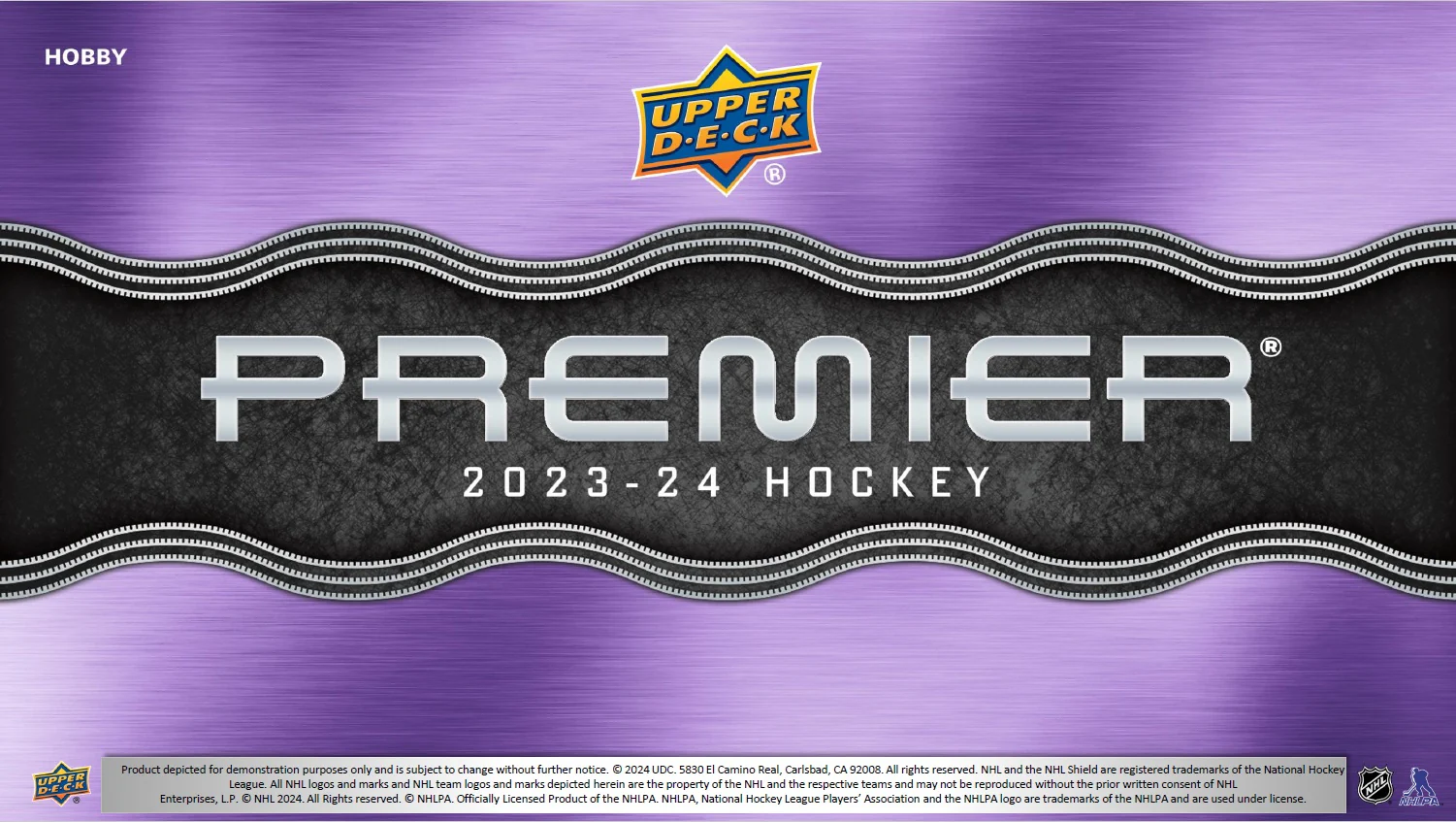 2023-24 Upper Deck Premier Hockey Hobby Box Case (Case of 10 Boxes)