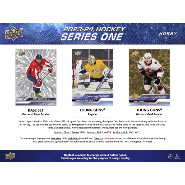2023-24 Upper Deck Series 1 Hockey Hobby Box - Image 4