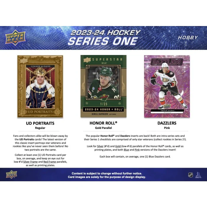 2023-24 Upper Deck Series 1 Hockey Hobby Box - Image 5