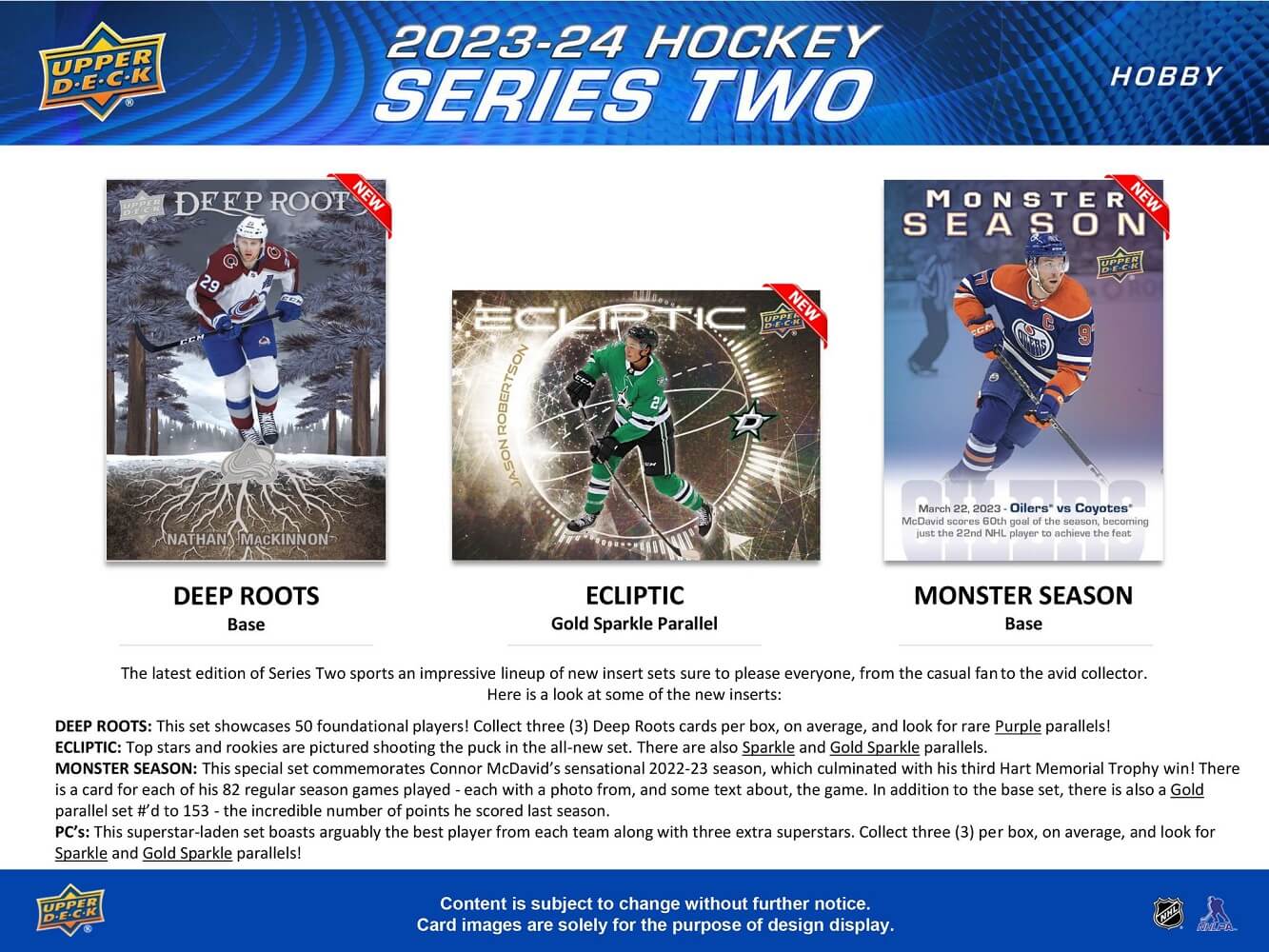 2023-24 Upper Deck Series 2 Hockey Hobby Box - Image 6