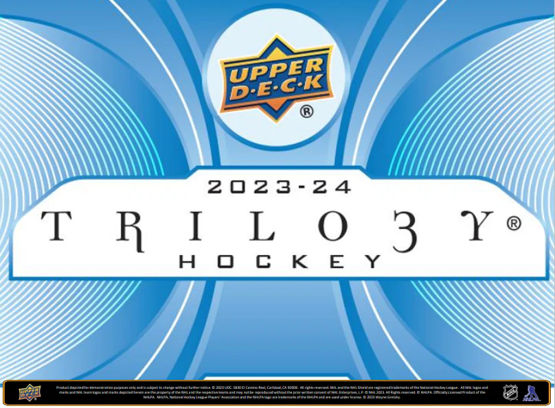 2023-24 Upper Deck Trilogy Hockey Hobby Box - Image 3
