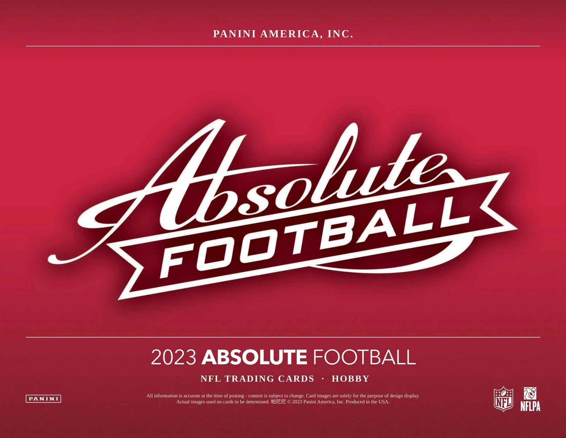 2023 Panini Absolute Football Hobby Box - Image 2