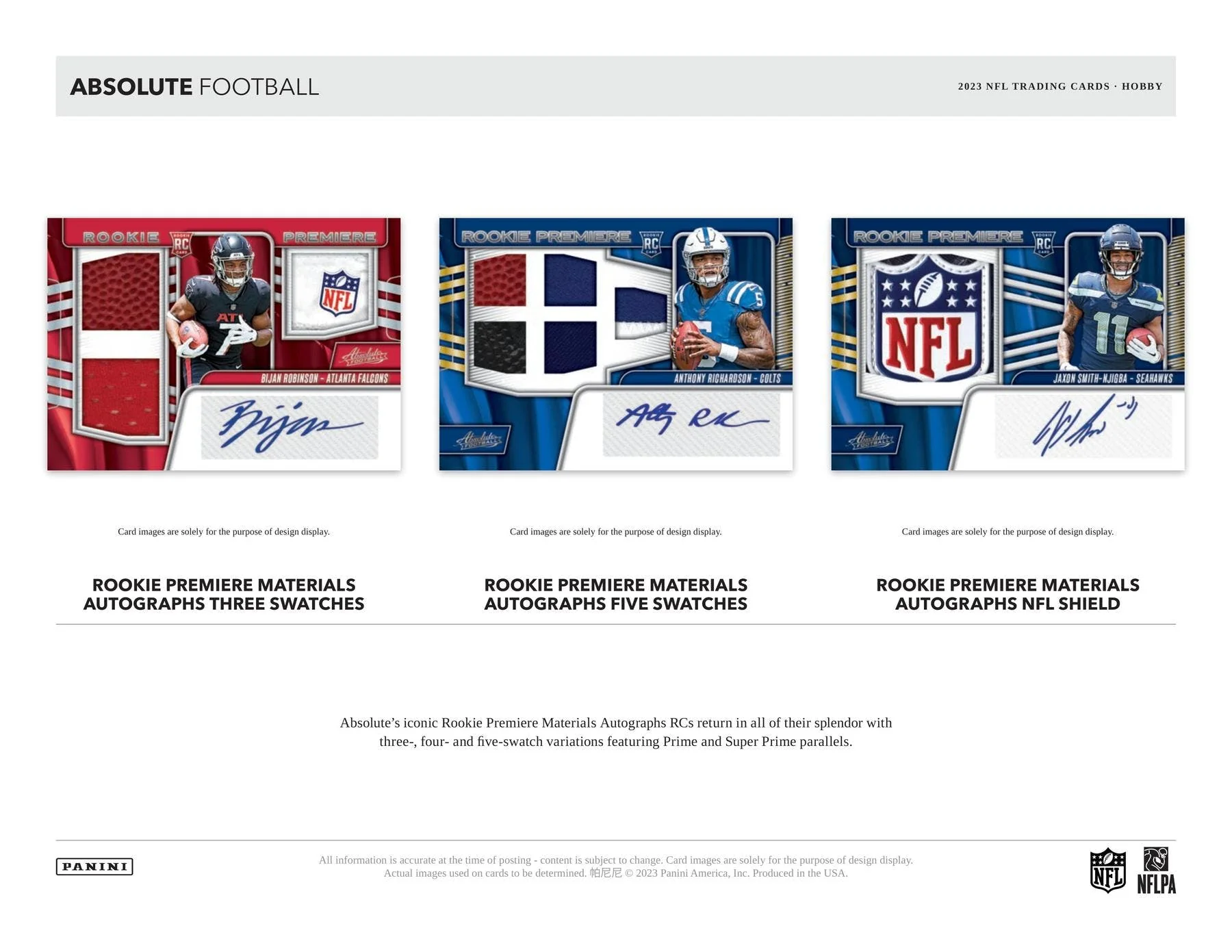 2023 Panini Absolute Football Hobby Box - Image 3