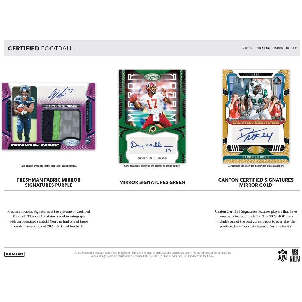 2023 Panini Certified Football Hobby Box - Image 3