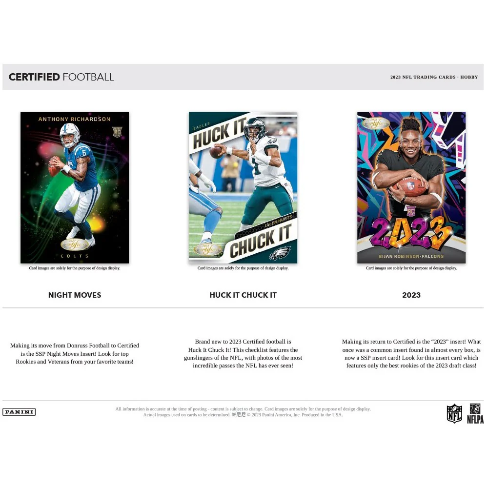 2023 Panini Certified Football Hobby Box - Image 4