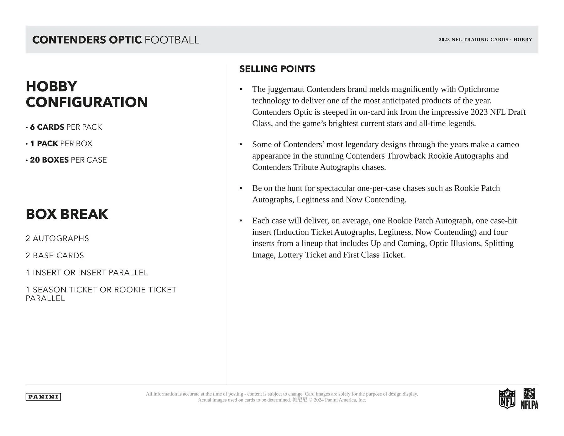 2023 Panini Contenders Optic Football Hobby Box - Image 7