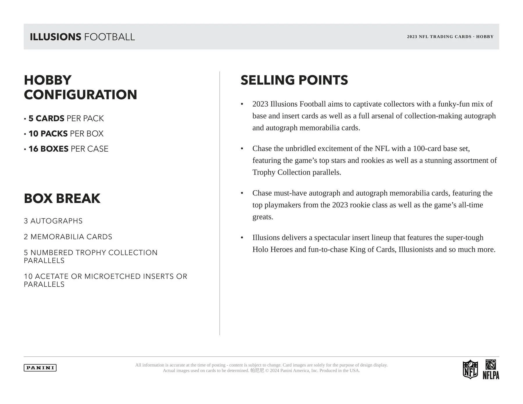 2023 Panini Illusions Football Hobby Box - Image 6