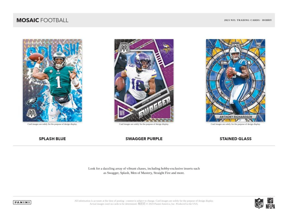 2023 Panini Mosaic Football Hobby Box - Image 3
