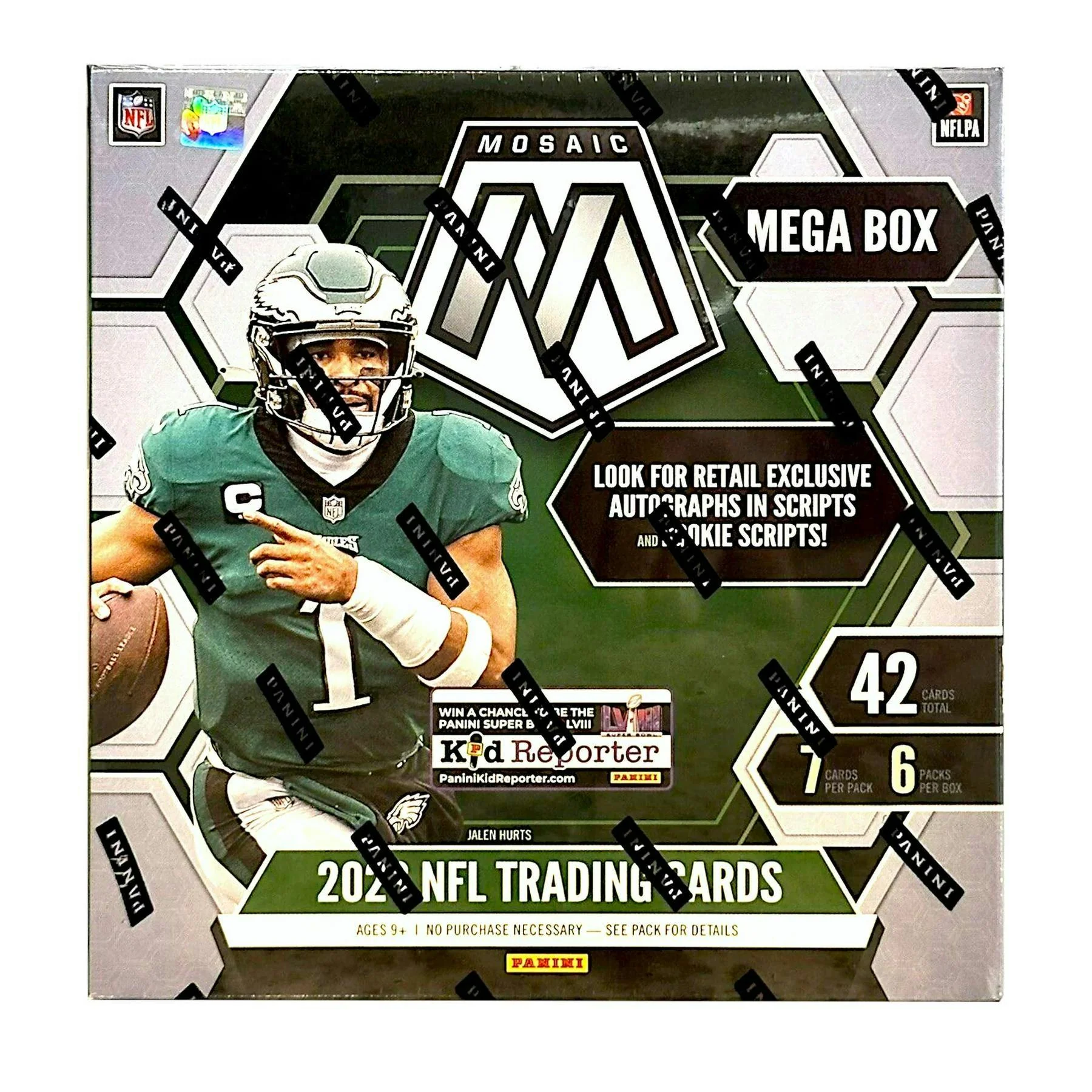 2023 Panini Mosaic Football Mega Box (Reactive Blue)