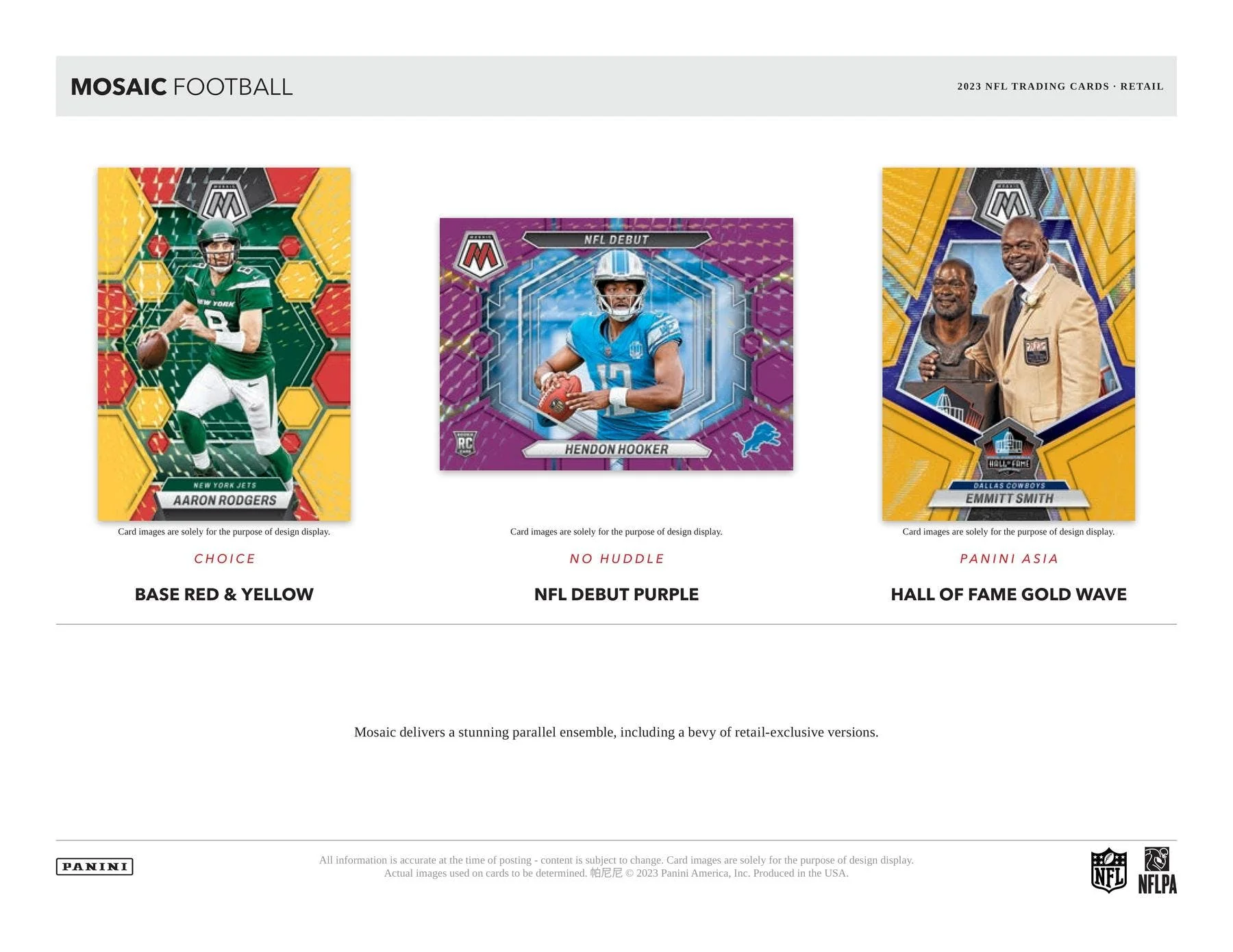 2023 Panini Mosaic No Huddle Football Hobby Box - Image 3