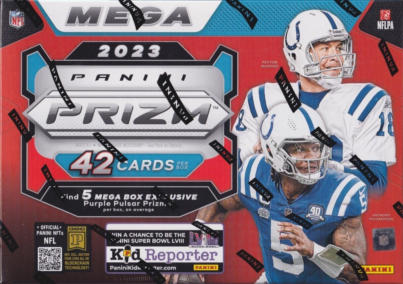 2023 Panini Prizm Football Hobby Mega Box / Purple Pulsars