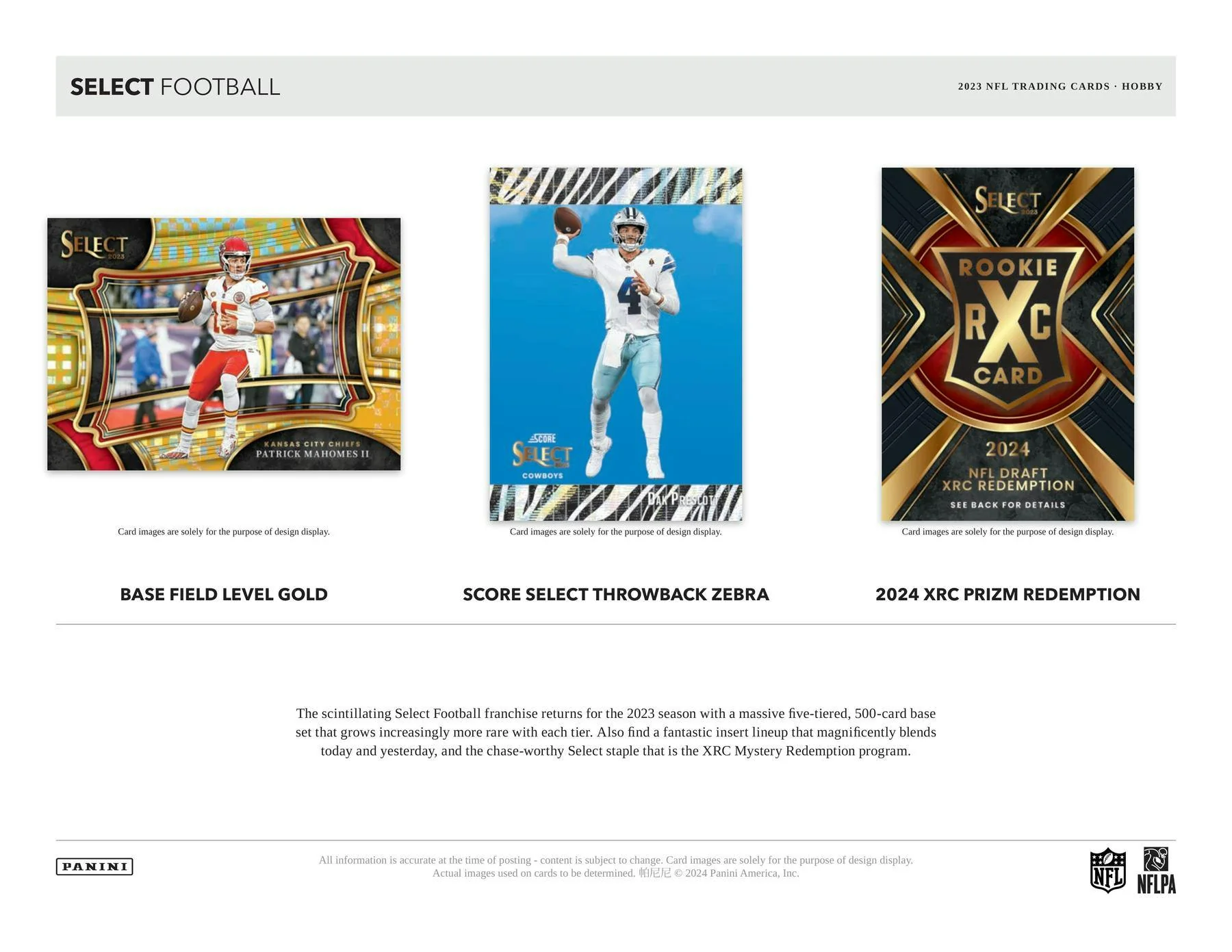 2023 Panini Select Football Hobby Box - Image 4