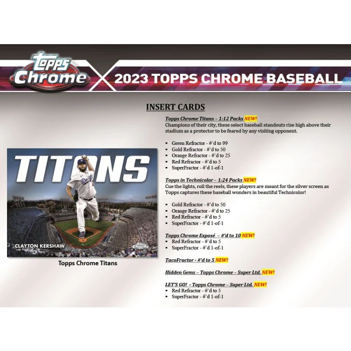 2023 Topps Chrome Baseball Hobby Box - Image 6