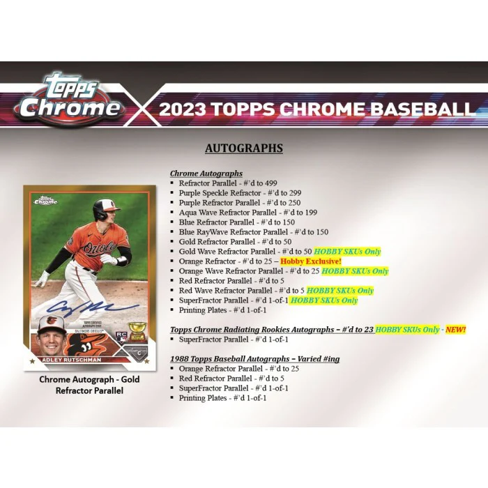 2023 Topps Chrome Baseball Hobby Box - Image 7