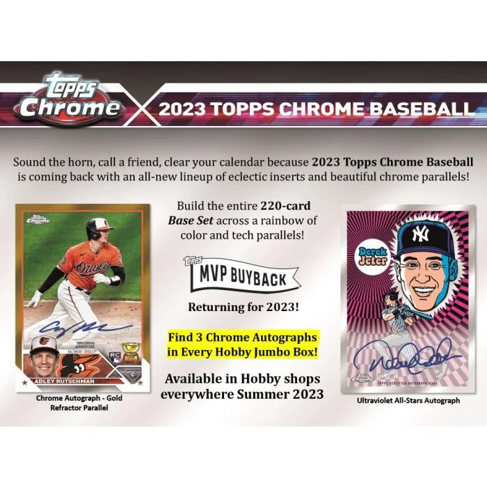 2023 Topps Chrome Baseball Hobby Jumbo Box - Image 2