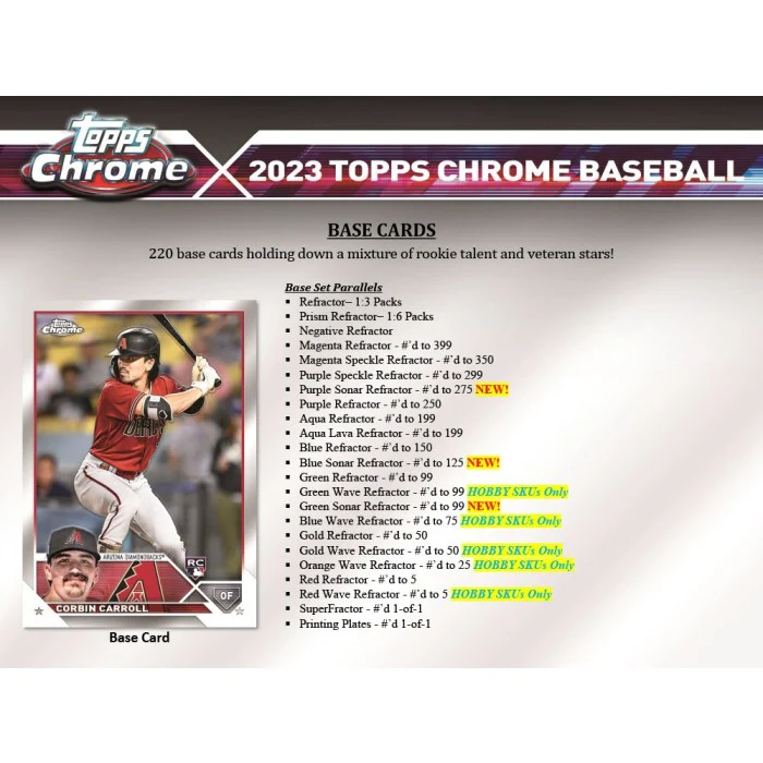 2023 Topps Chrome Baseball Hobby Jumbo Box - Image 3