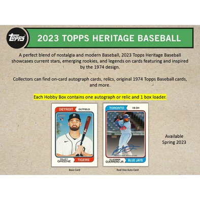 2023 Topps Heritage Baseball Hobby Box - Image 3