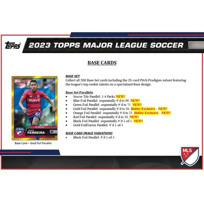 2023 Topps MLS Major League Soccer Hobby Box - Image 3
