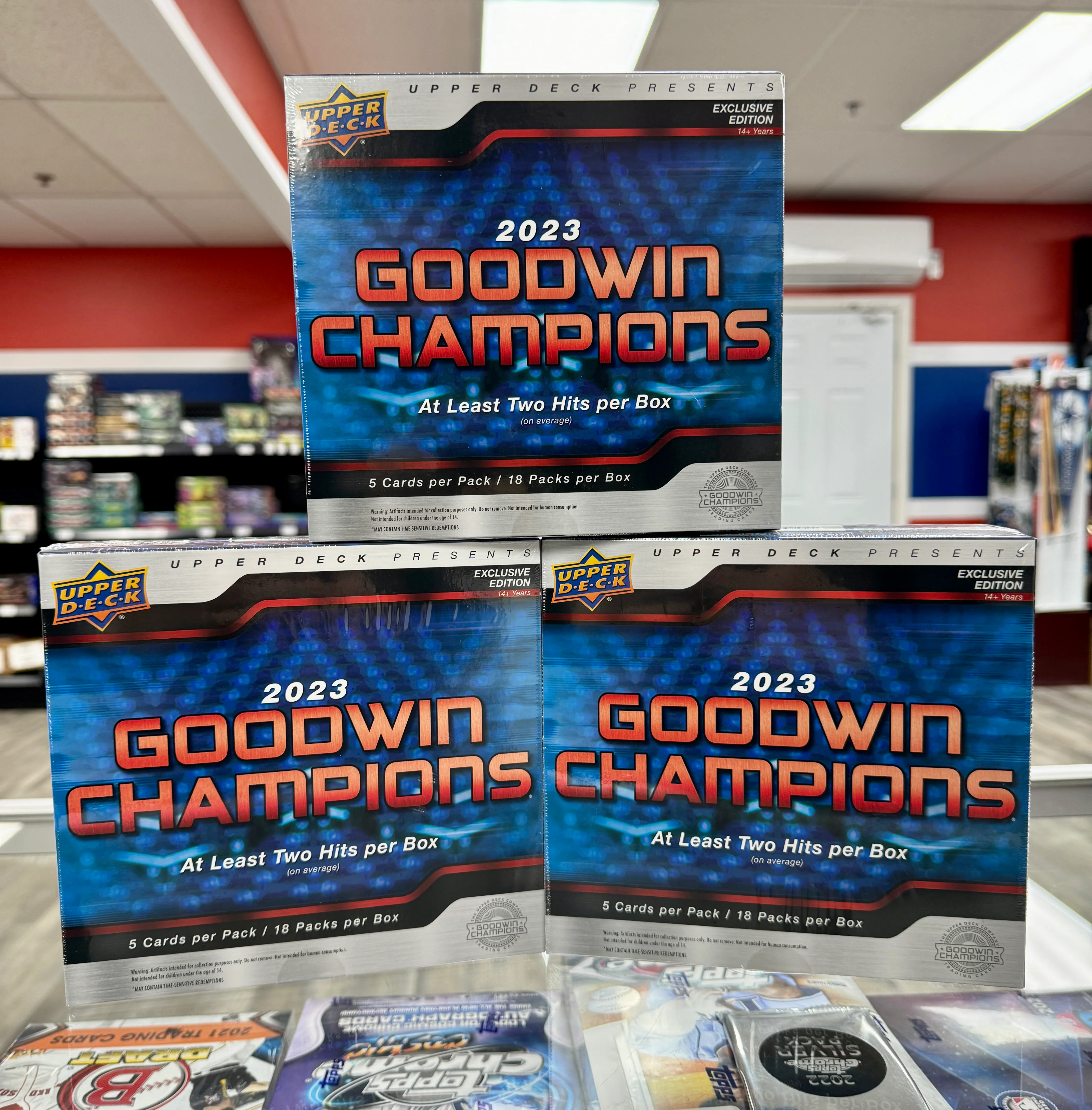 2023 Upper Deck Goodwin Champions Exclusive Edition Hobby Box - Image 2