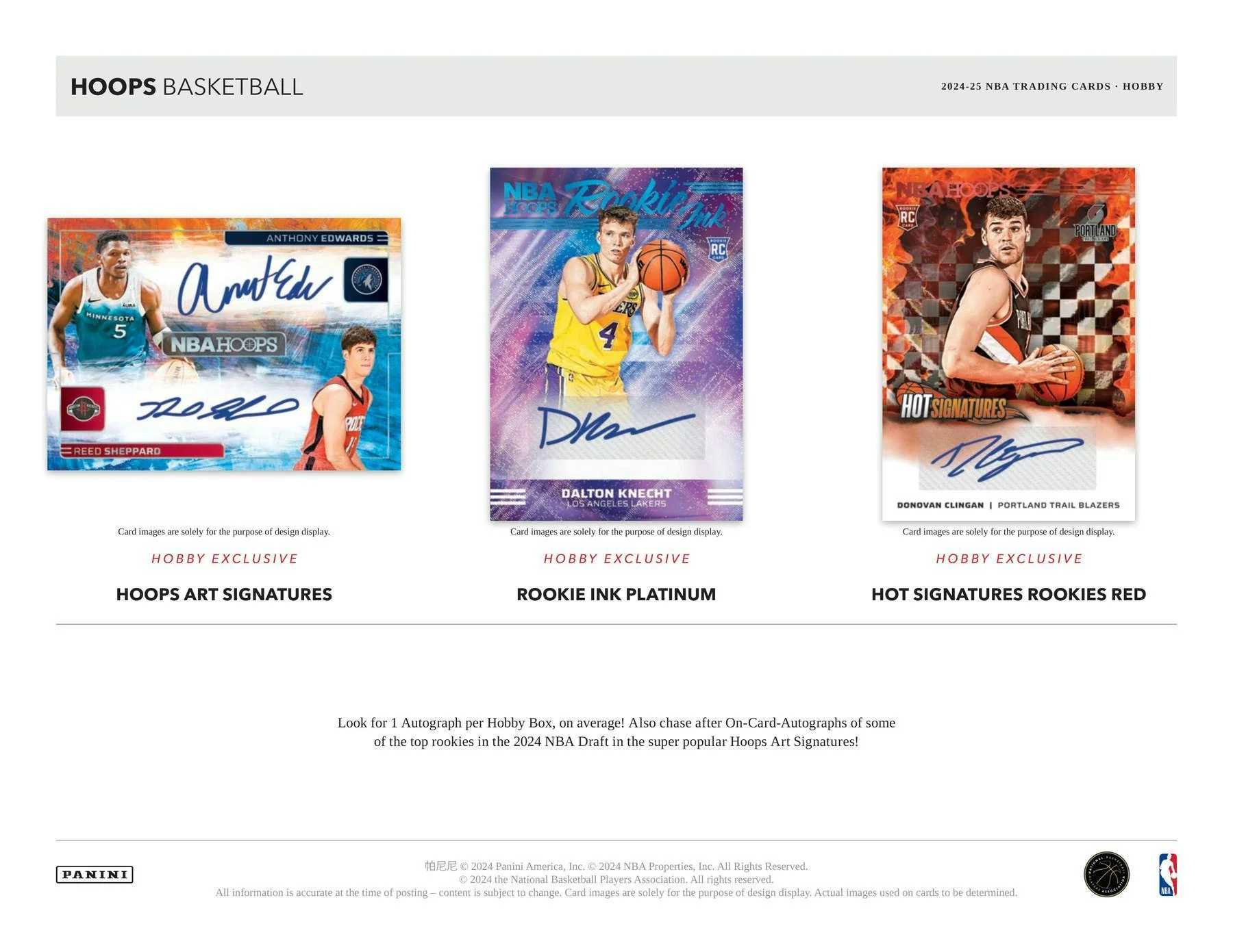2024-25 NBA Panini Hoops Basketball Hobby Box - Image 4