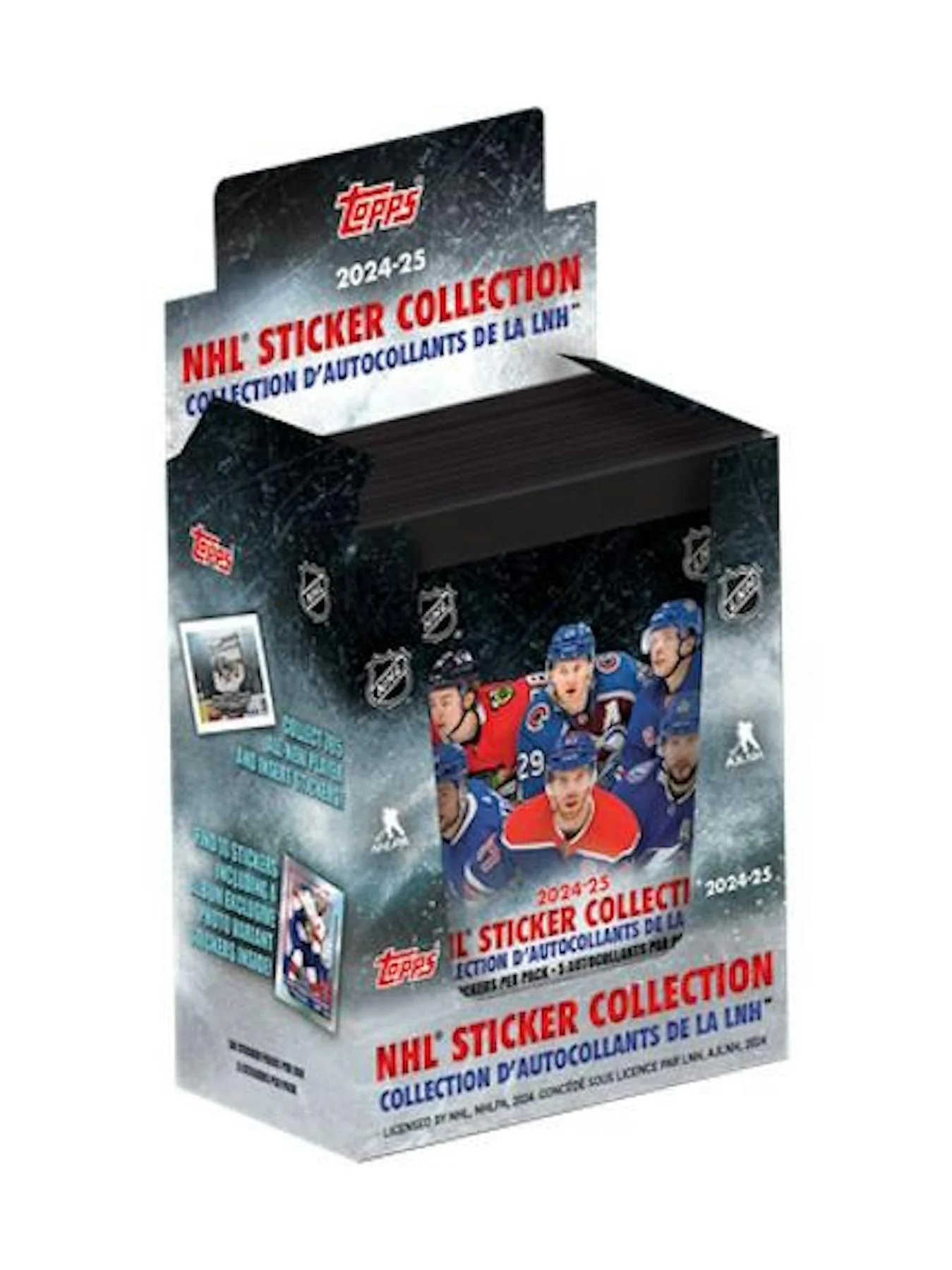 2024-25 Topps NHL Sticker Packs Box