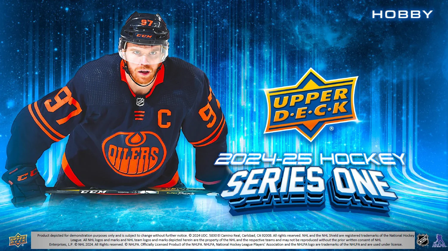 2024-25 Upper Deck Series 1 Hockey Hobby Box Master Case (Case of 12 Boxes) - Image 3