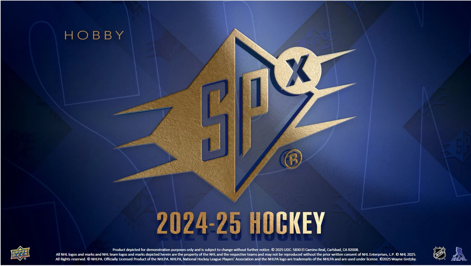 2024-25 Upper Deck SPX Hockey Hobby Master Case (Case of 20 boxes)