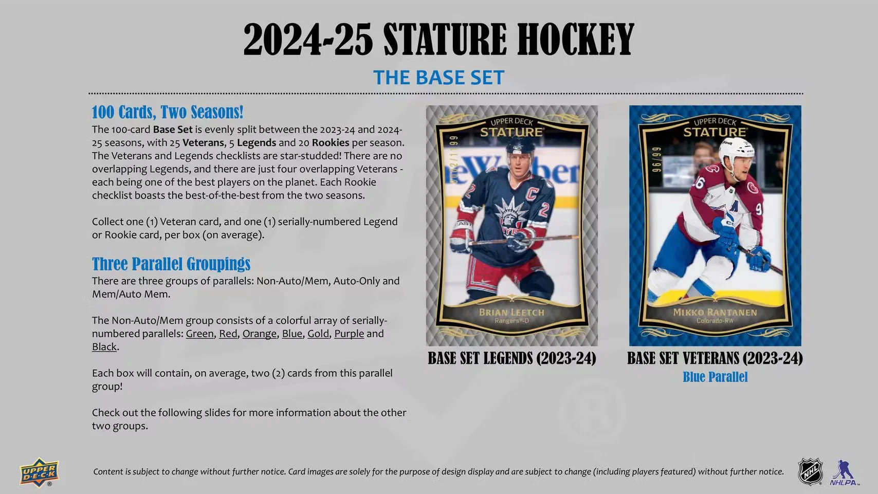 2024-25 Upper Deck Stature Hockey Hobby Box - Image 3