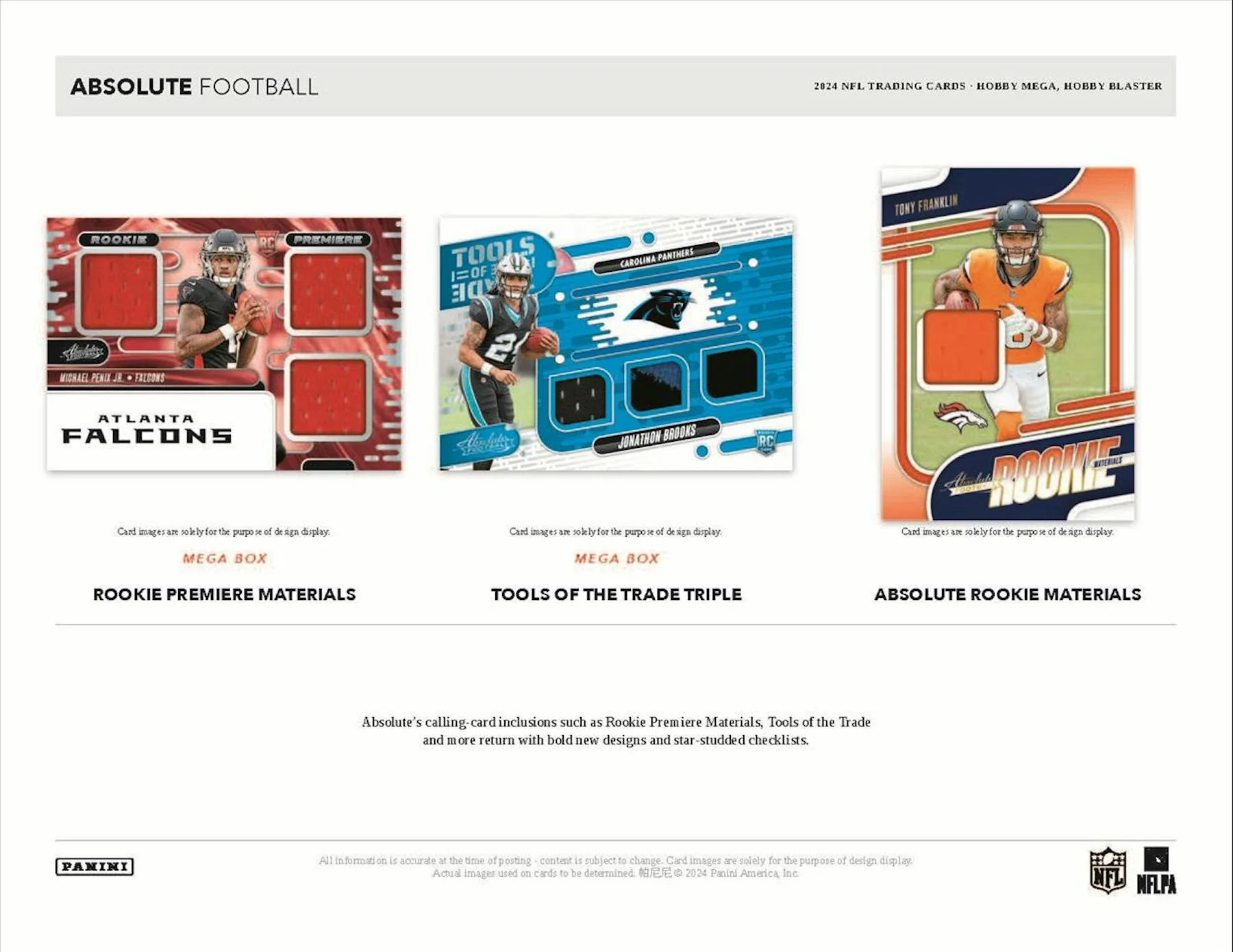 2024 Panini Absolute Football Hobby Mega Box - Image 5