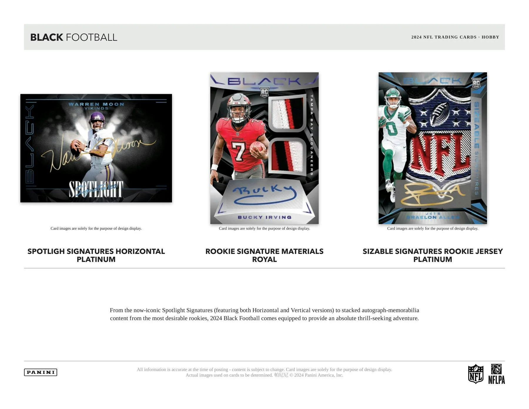 2024 Panini Black Football Hobby Box - Image 6
