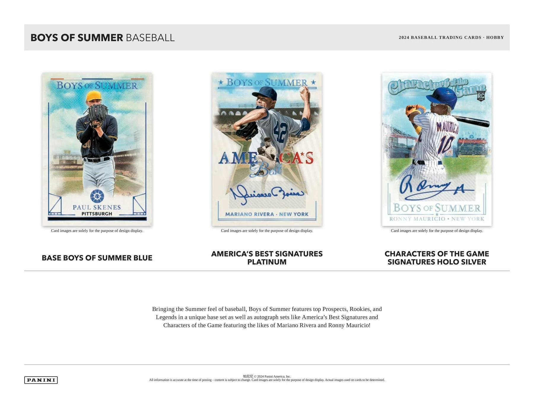 2024 Panini Boys of Summer Baseball Hobby Box - Image 5