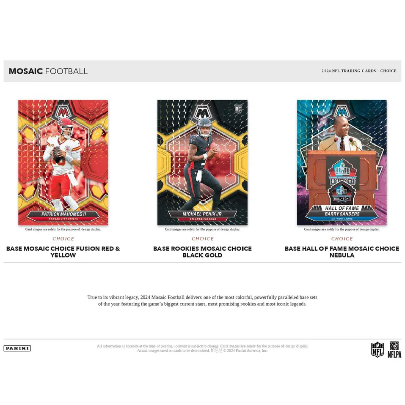 2024 Panini Mosaic Choice Football Hobby Box - Image 3
