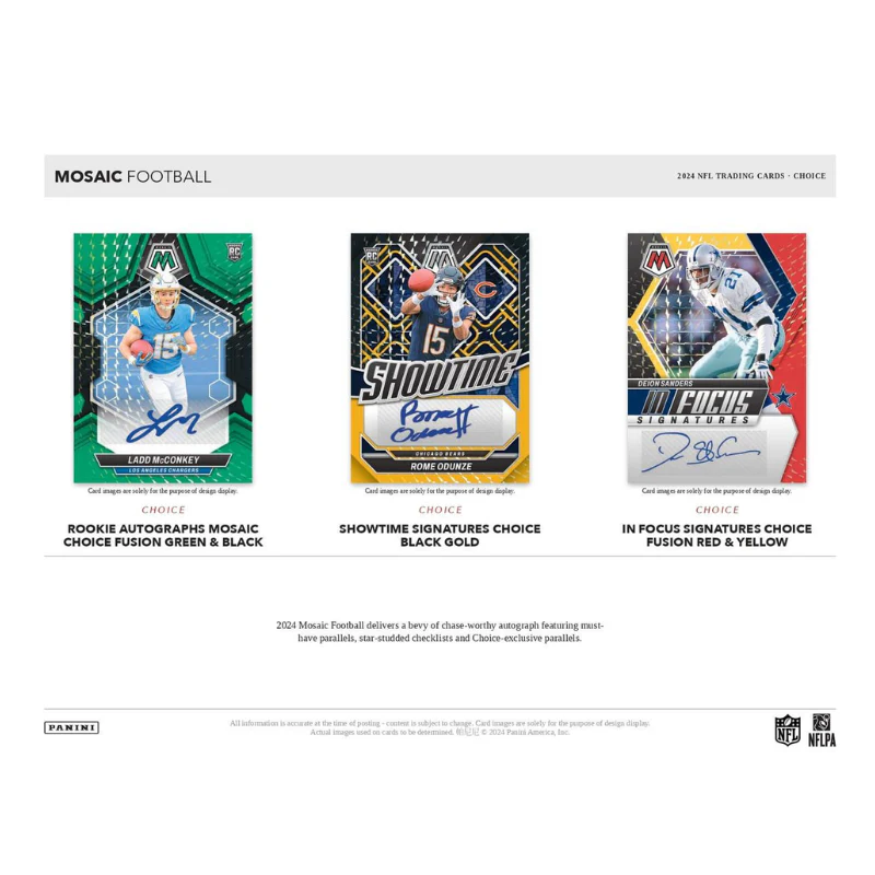 2024 Panini Mosaic Choice Football Hobby Box - Image 4