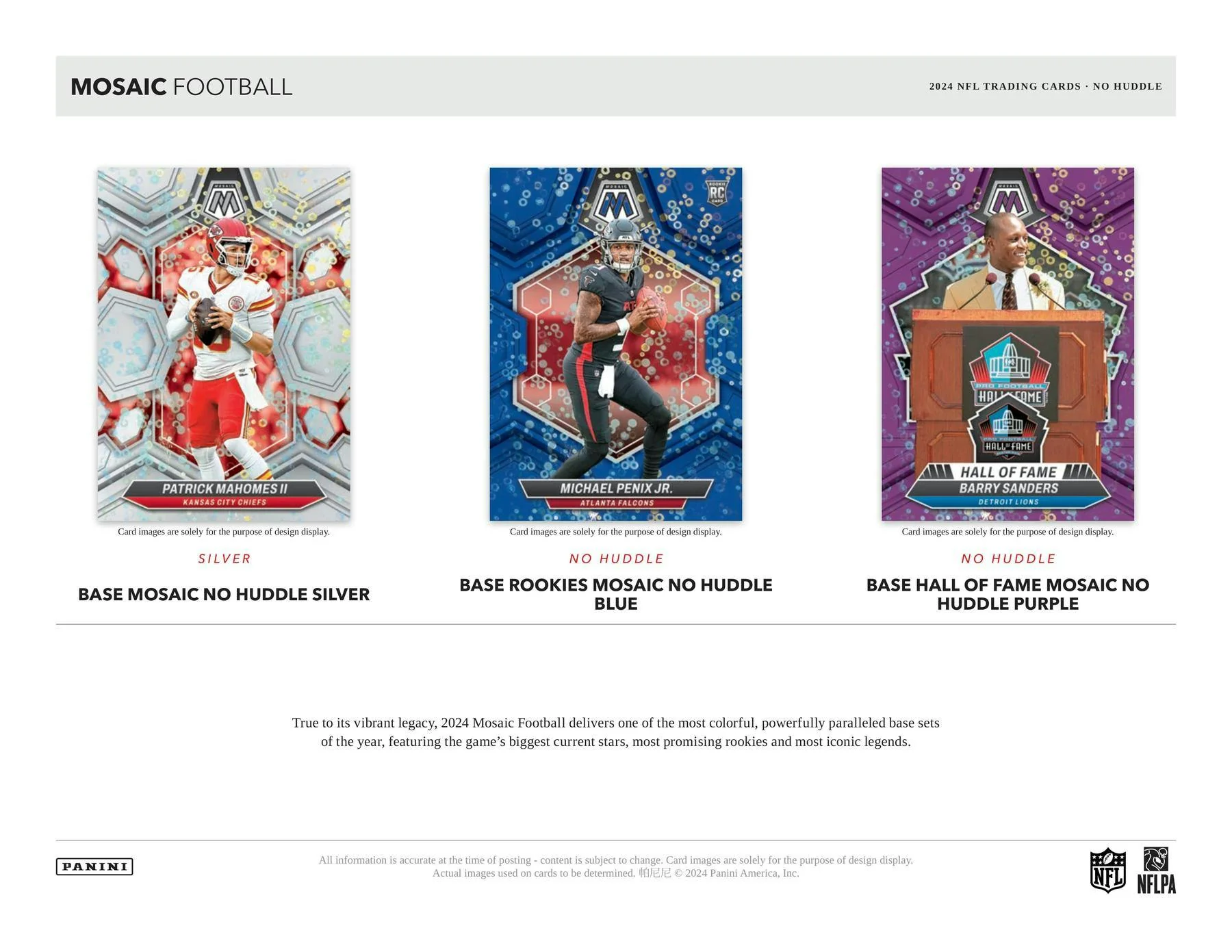 2024 Panini Mosaic No Huddle Football Hobby Box - Image 3