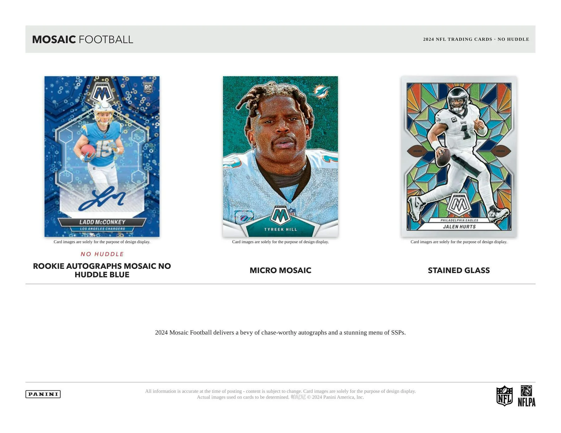 2024 Panini Mosaic No Huddle Football Hobby Box - Image 4