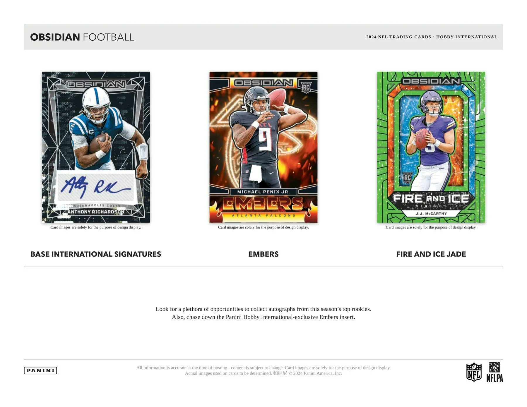 2024 Panini Obsidian Football International Hobby Box - Image 3