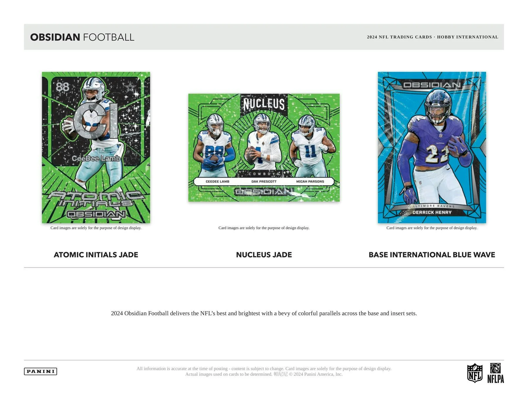 2024 Panini Obsidian Football International Hobby Box - Image 4