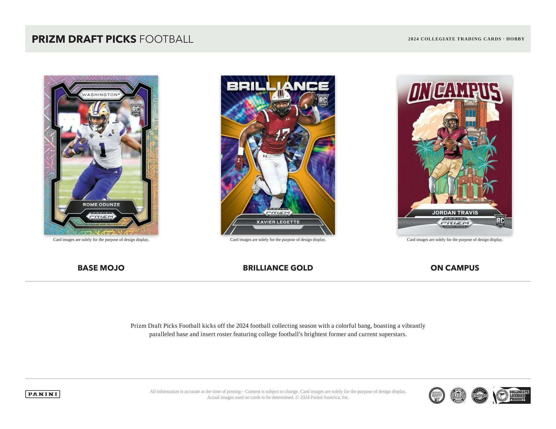 2024 Panini Prizm Draft Picks Football Hobby Box - Image 3